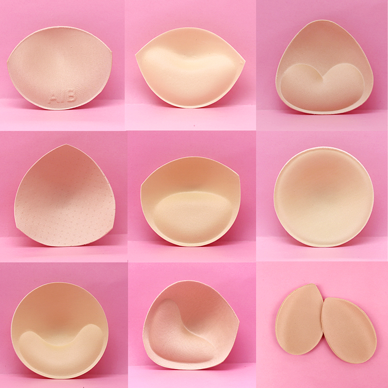 Push Up Bra Silicone - 1 คู่ฟองน้ําแทรกใน Bra สําหรับชุดว่ายน้ําเต้านม Push Up