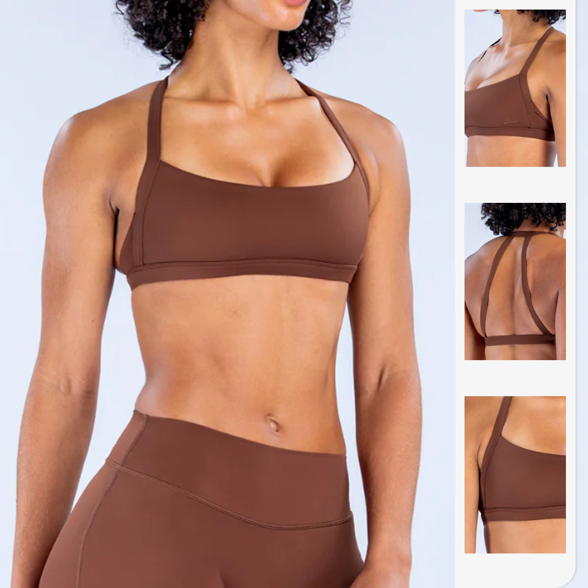 Minimizer Bra Women - สปอร์ตบราโยคะสำหรับผู้หญิง กันกระแทก ยกกระชับ ออกกำลังกาย ฟิตเนส เสื้อกล้ามแบบผูกคอ