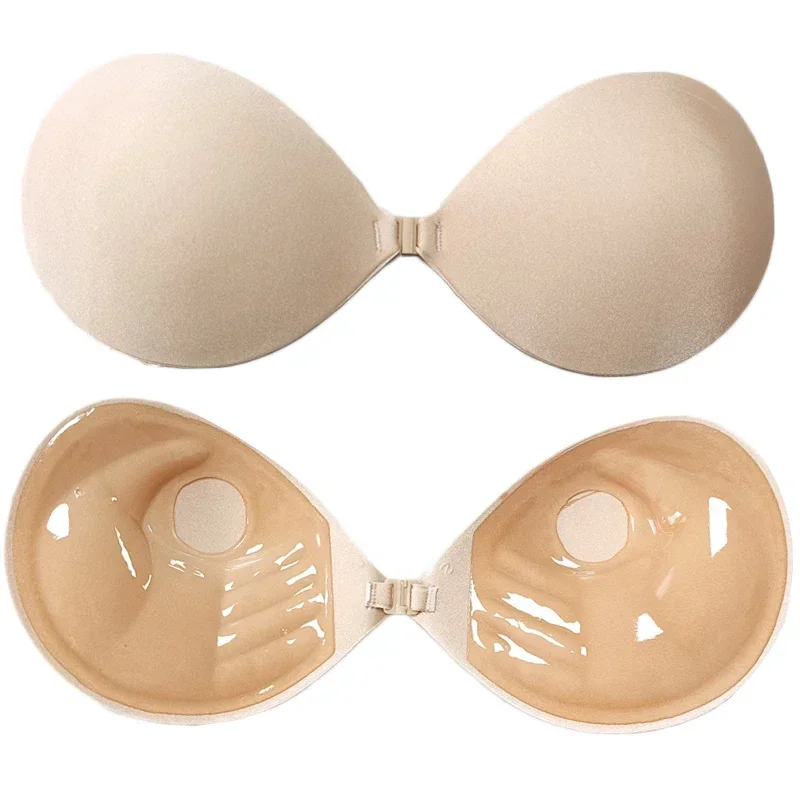 Push Up Bra Silicone - บราแปะหน้าอกแบบซิลิโคน 1/2 ชิ้น ยกกระชับหน้าอก ไร้สาย ไร้รอยต่อ