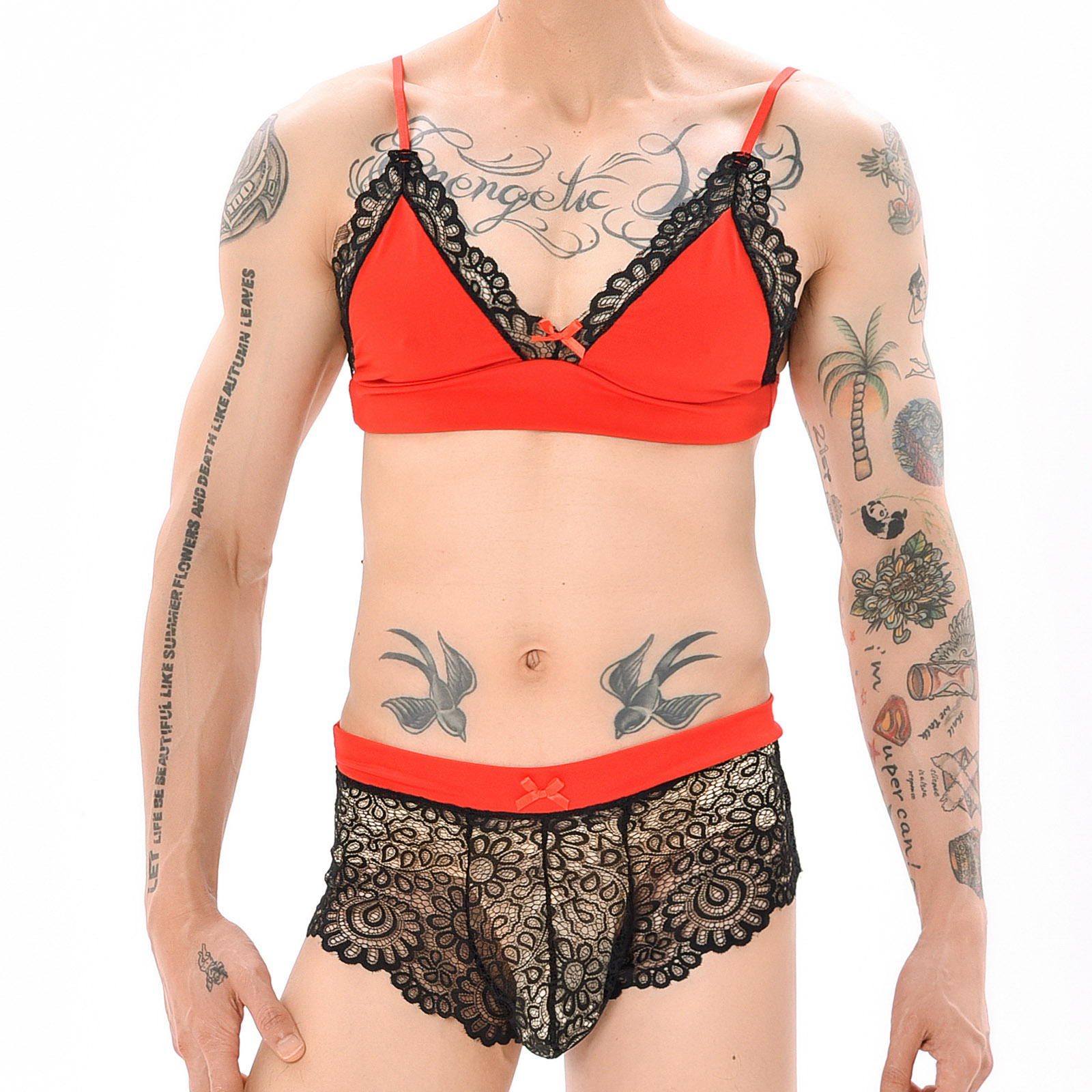 ชุดชั้นในเซ็กซี่สำหรับผู้ชาย ช - Sheer Mesh Bra บทวิจารณ์และราคา